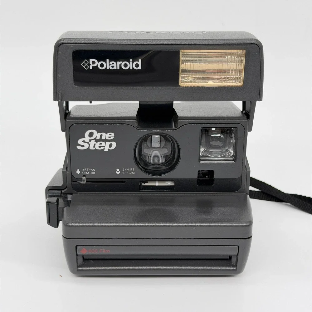 Polaroid OneStep 600 Instant Film Camera Vintage Gray Tested Working